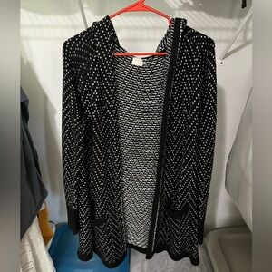 Black and white cardigan
